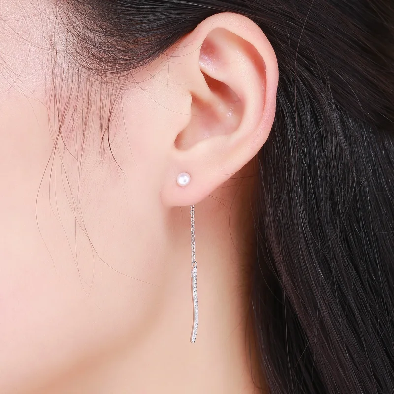 (image for) Pandora Style Love At First Sight Hanging Earrings - VSE126 - View 6