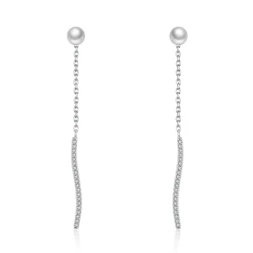 Pandora Style Love At First Sight Hanging Earrings - VSE126 Pandora Style Love At First Sight Hanging Earrings - VSE126