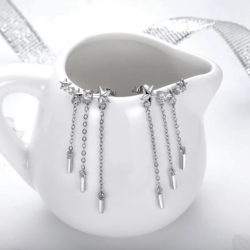 (image for) Pandora Style Meteor Love Hanging Earrings - SCE399 - View 2