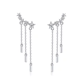 Pandora Style Meteor Love Hanging Earrings - SCE399 Pandora Style Meteor Love Hanging Earrings - SCE399