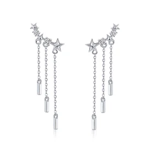 (image for) Pandora Style Meteor Love Hanging Earrings - SCE399