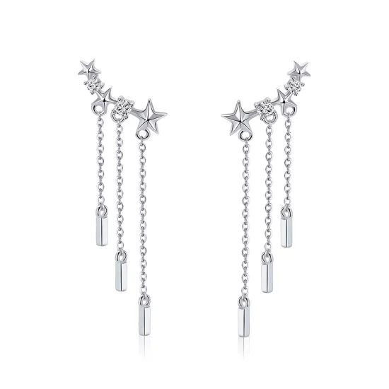 Pandora Style Meteor Love Hanging Earrings - SCE399