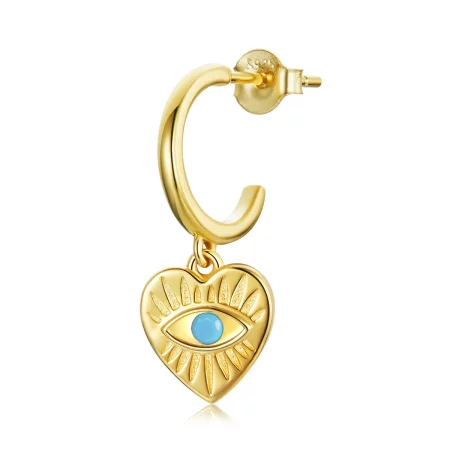 Pandora Style Mysterious Spain - Lucky Heart Hanging Earrings - SCE1141