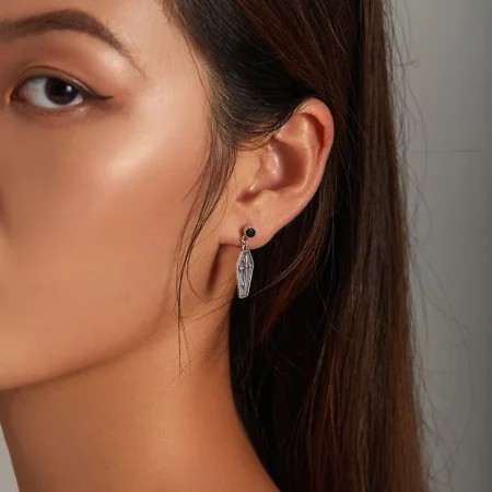 Pandora Style Mystery Cross Hanging Earrings - BSE536