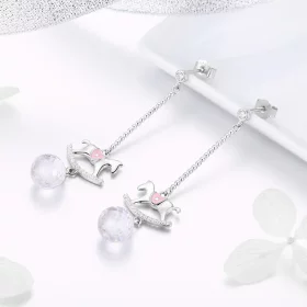 Pandora Style Playground Hanging Earrings - BSE038 Pandora Style Playground Hanging Earrings - BSE038