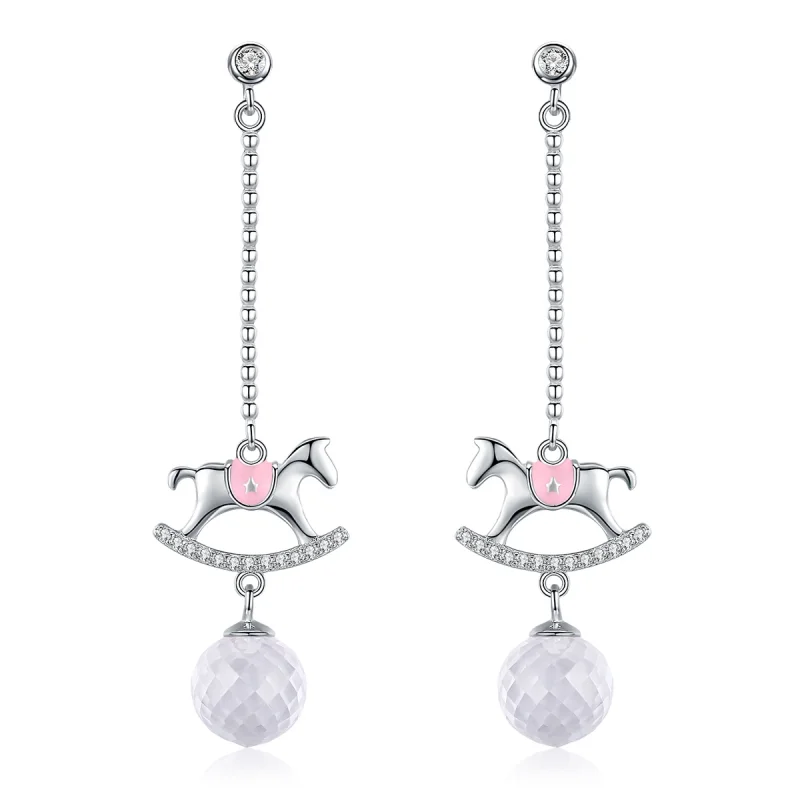 (image for) Pandora Style Playground Hanging Earrings - BSE038 - Product Image