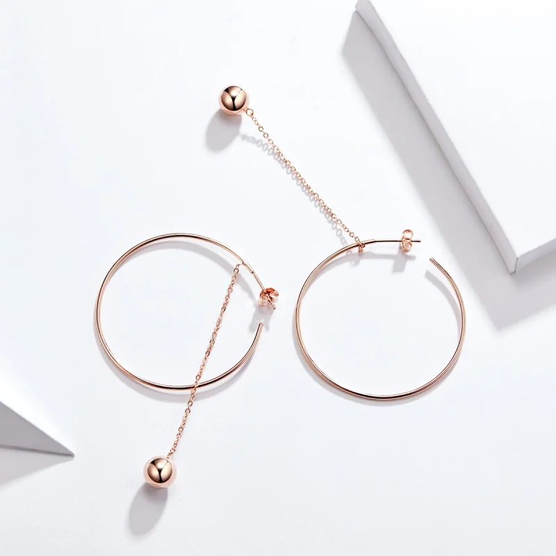 (image for) Pandora Style Pokeball Hanging Earrings - SCE569 - View 3