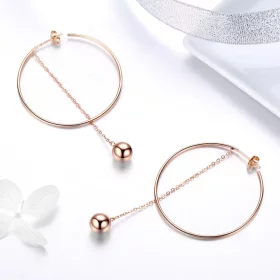 Pandora Style Pokeball Hanging Earrings - SCE569 Pandora Style Pokeball Hanging Earrings - SCE569