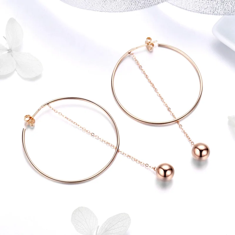 (image for) Pandora Style Pokeball Hanging Earrings - SCE569 - View 5