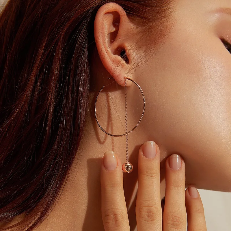 (image for) Pandora Style Pokeball Hanging Earrings - SCE569 - View 8