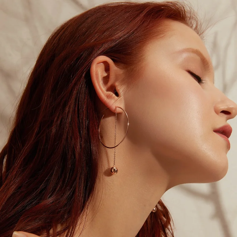 (image for) Pandora Style Pokeball Hanging Earrings - SCE569 - View 11