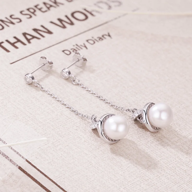 (image for) Pandora Style Romantic Melodious Hanging Earrings - VSE125 - View 3