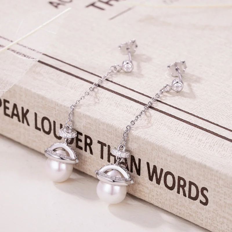 (image for) Pandora Style Romantic Melodious Hanging Earrings - VSE125 - View 5