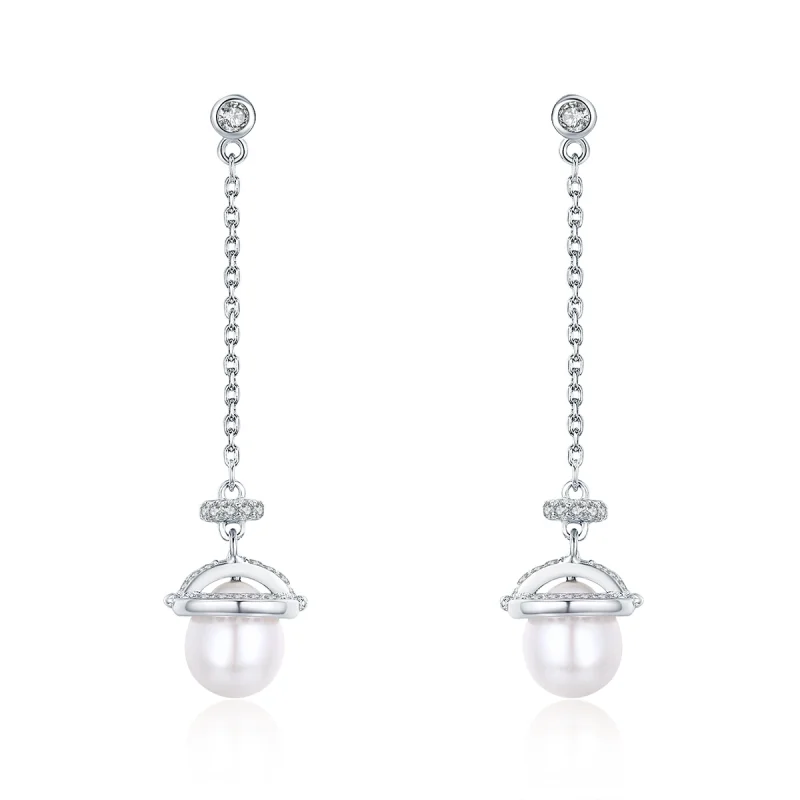 (image for) Pandora Style Romantic Melodious Hanging Earrings - VSE125 - Product Image