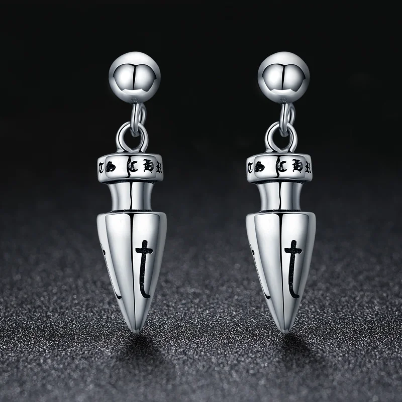 (image for) Pandora Style Sacred Token Hanging Earrings - VSE131 - View 2