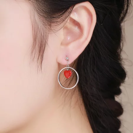 Pandora Style Throbbing Hanging Earrings - SCE360-A