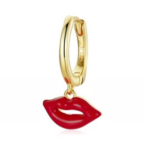 Pandora Style Flaming Lips Hoop Earrings - SCE1233