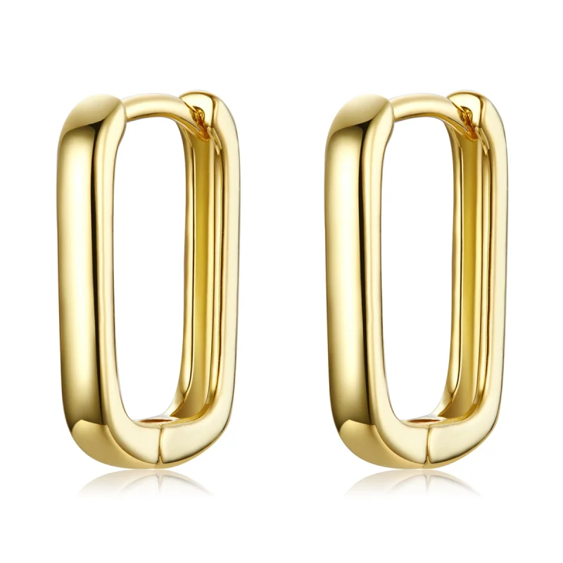 (image for) Pandora Style French Hoop Earrings - BSE478-B - Product Image