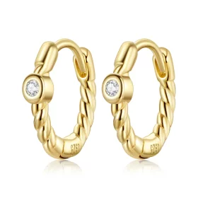 Pandora Style French Hoop Earrings - SCE1255 Pandora Style French Hoop Earrings - SCE1255