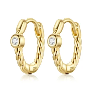 (image for) Pandora Style French Hoop Earrings - SCE1255