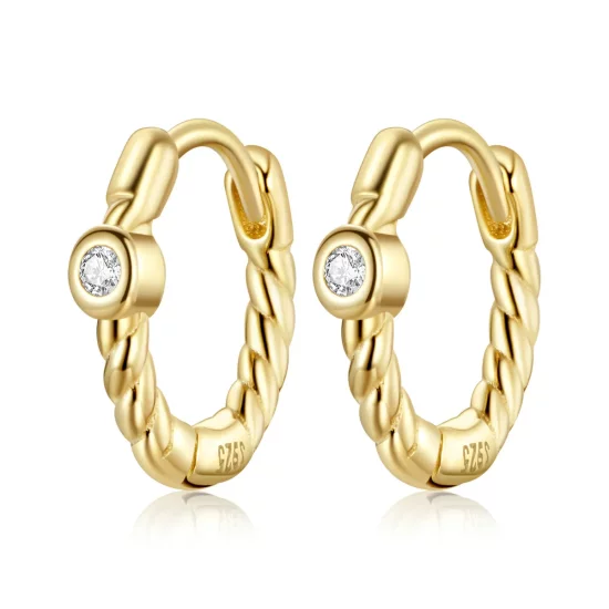 Pandora Style French Hoop Earrings - SCE1255