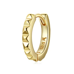 (image for) Pandora Style Golden Gear Hoop Earrings - SCE1062