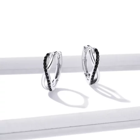 Pandora Style Infinity Symbol Hoop Earrings - BSE399