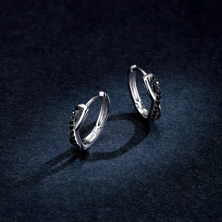 Pandora Style Infinity Symbol Hoop Earrings - BSE399