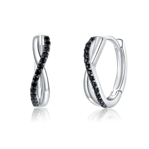(image for) Pandora Style Infinity Symbol Hoop Earrings - BSE399
