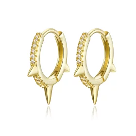 Pandora Style Irregular Geometry Hoop Earrings - BSE168