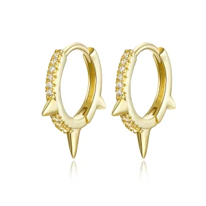 (image for) Pandora Style Irregular Geometry Hoop Earrings - BSE168