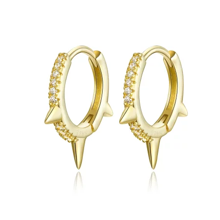 Pandora Style Irregular Geometry Hoop Earrings - BSE168