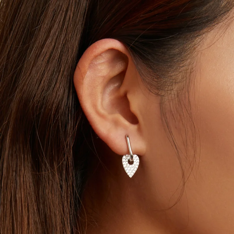 (image for) Pandora Style Love Party Hoop Earrings - BSE569 - View 9