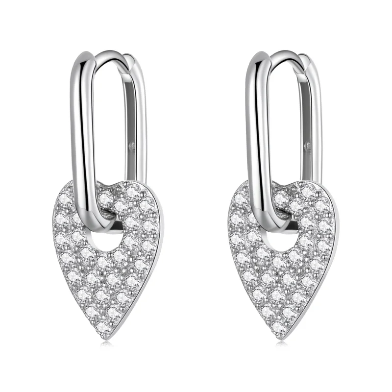 (image for) Pandora Style Love Party Hoop Earrings - BSE569 - Product Image