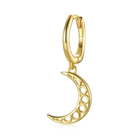 Pandora Style Minimalism - Crescent Hoop Earrings - SCE1191 Pandora Style Minimalism - Crescent Hoop Earrings - SCE1191