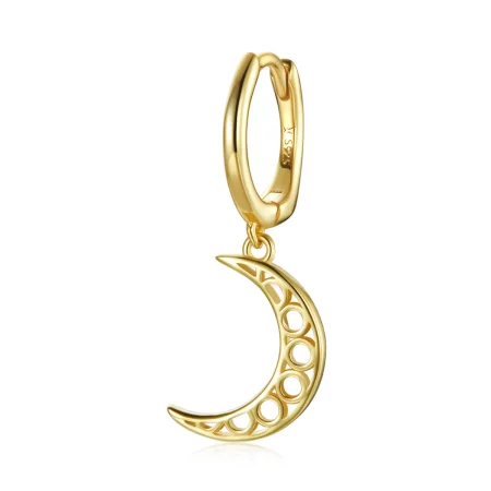 Pandora Style Minimalism - Crescent Hoop Earrings - SCE1191