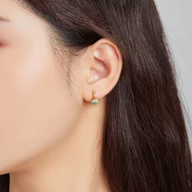 Pandora Style Rainbow Ball Hoop Earrings - SCE1100 Pandora Style Rainbow Ball Hoop Earrings - SCE1100