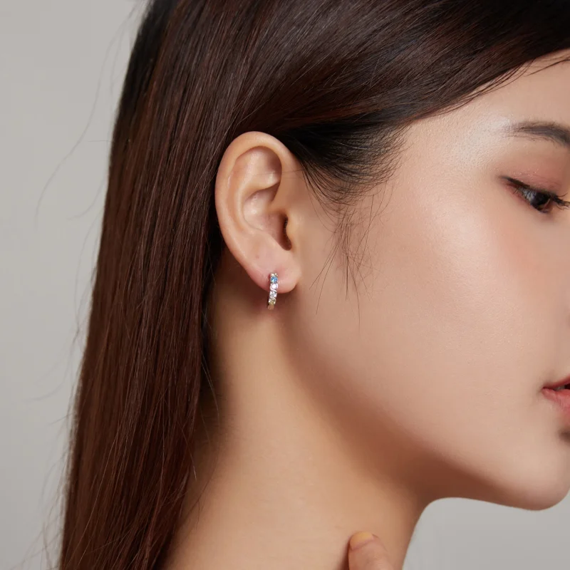 (image for) Pandora Style Shine Hoop Earrings - SCE1166-A - View 7