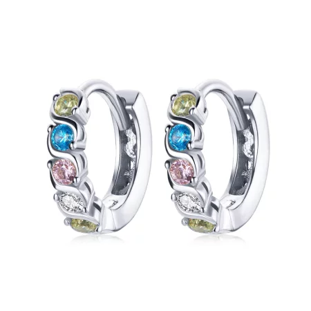 Pandora Style Shine Hoop Earrings - SCE1166-A