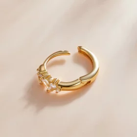 Pandora Style Simple - Starry Hoop Earrings - SCE1189 Pandora Style Simple - Starry Hoop Earrings - SCE1189