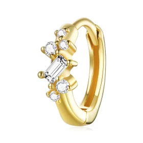 Pandora Style Simple - Starry Hoop Earrings - SCE1189 Pandora Style Simple - Starry Hoop Earrings - SCE1189