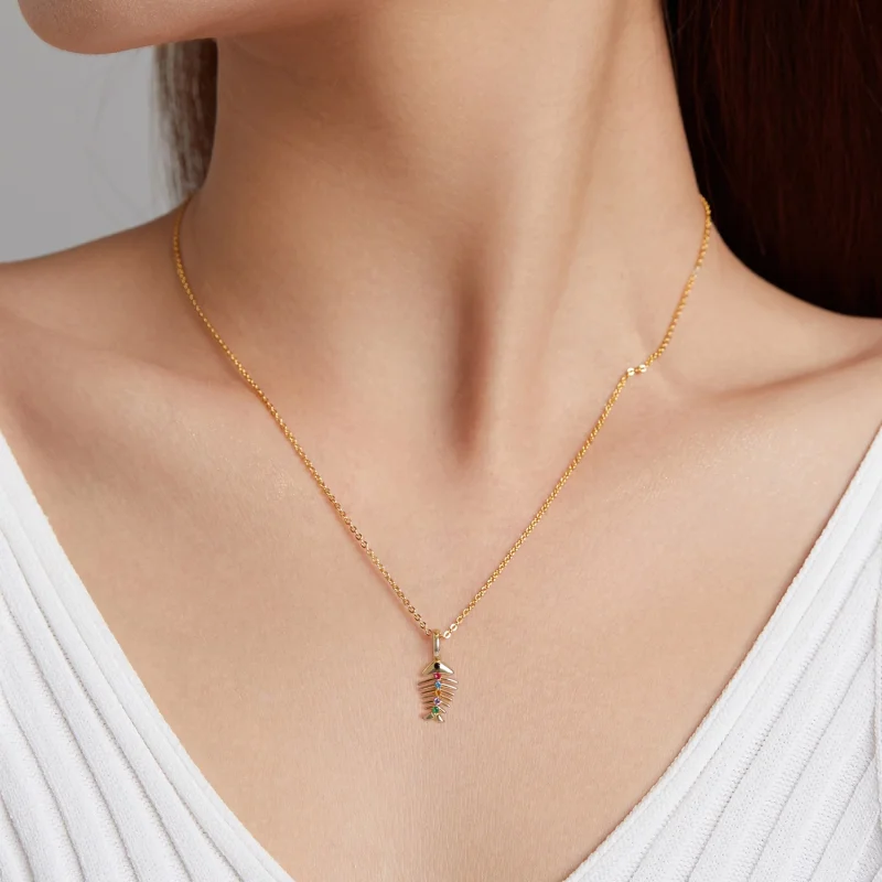 (image for) Pandora Style Me Pop Art - Fishbone Dangle - SCP054 - View 3