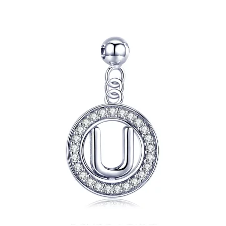 Pandora Style Me Wish Letter-U Dangle - BSP001-U Pandora Style Me Wish Letter-U Dangle - BSP001-U