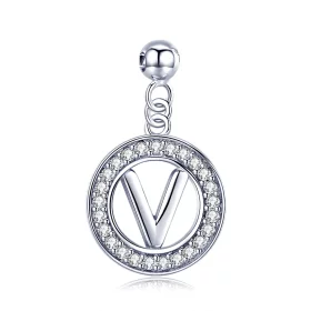 Pandora Style Me Wish Letter-V Dangle - BSP001-V Pandora Style Me Wish Letter-V Dangle - BSP001-V