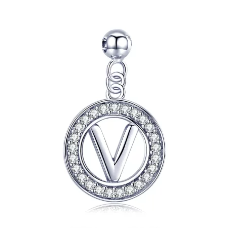 Pandora Style Me Wish Letter-V Dangle - BSP001-V Pandora Style Me Wish Letter-V Dangle - BSP001-V