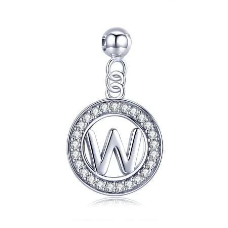 Pandora Style Me Wish Letter-W Dangle - BSP001-W Pandora Style Me Wish Letter-W Dangle - BSP001-W