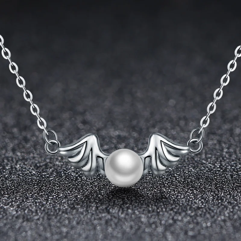 (image for) Pandora Style Angel Wings Necklace - VSN021 - View 2
