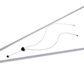 Pandora Style Black Heart Necklace - BSN095 Pandora Style Black Heart Necklace - BSN095