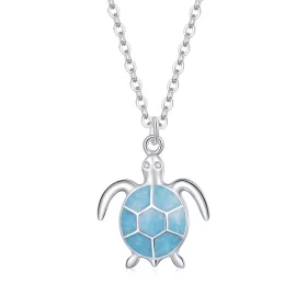 Pandora Style Blue Turtle Necklace - SCN446 Pandora Style Blue Turtle Necklace - SCN446