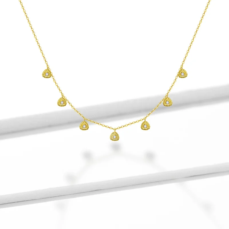 (image for) Pandora Style Braided Geometry Necklace - BSN136 - View 5